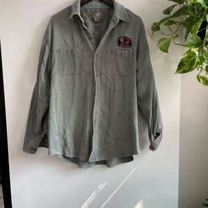Outdoors Fisherman Button Down Men's XXL Hidden Rivers Outfitters Indie Vintage